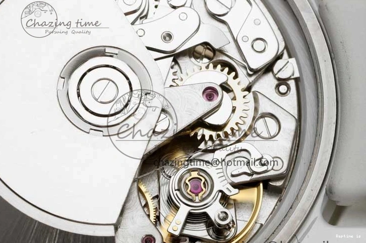 1223 FashionForward Daytona White Ceramic 5GF Best Edition White Black Dial on White Rubber Strap A 2329